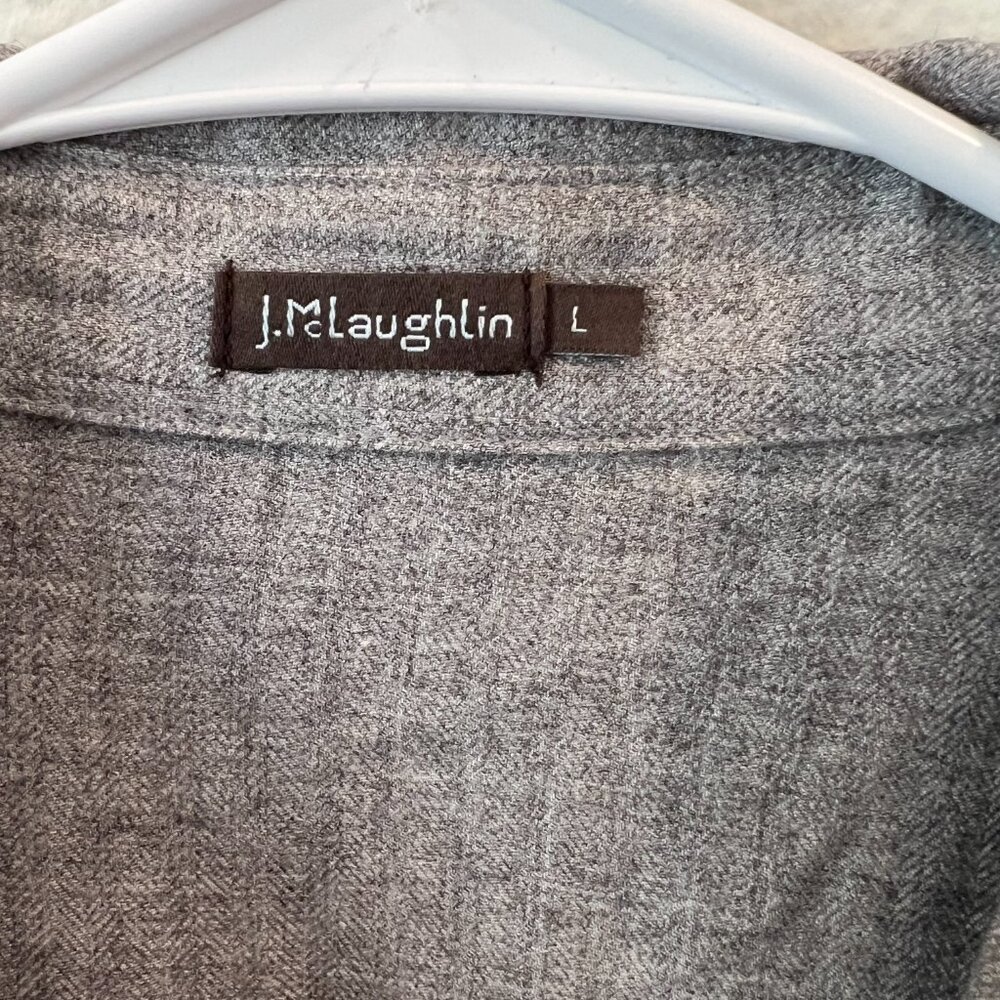 J.McLaughlin Brynn Dress sz Large Grey Viscose - Picture 5 of 7